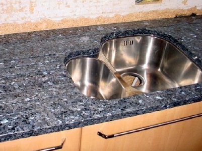 K�chenplatte aus Granit mit Unterbau-Becken Arbeitsplatte K�che Granit K�chenabdeckung Granitarbeitsplatte Granitplatte Steinplatte Arbeitsplatte K�che